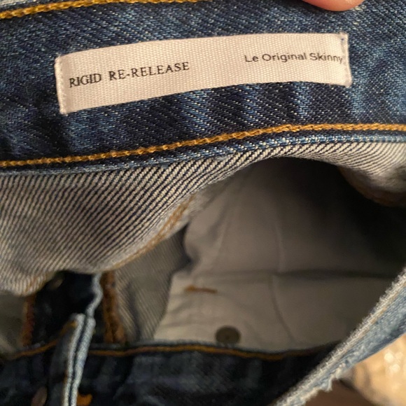 NWT Frame Denim Le Original Zip-Embellished Jeans MSRP $495 Size: 25 - Picture 14 of 16